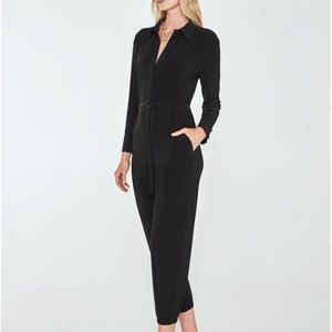 Norma Kamali, Jog Jumpsuit, XS, Black